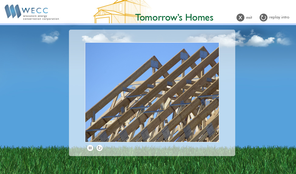 Tomorrow's Homes - opening screen
